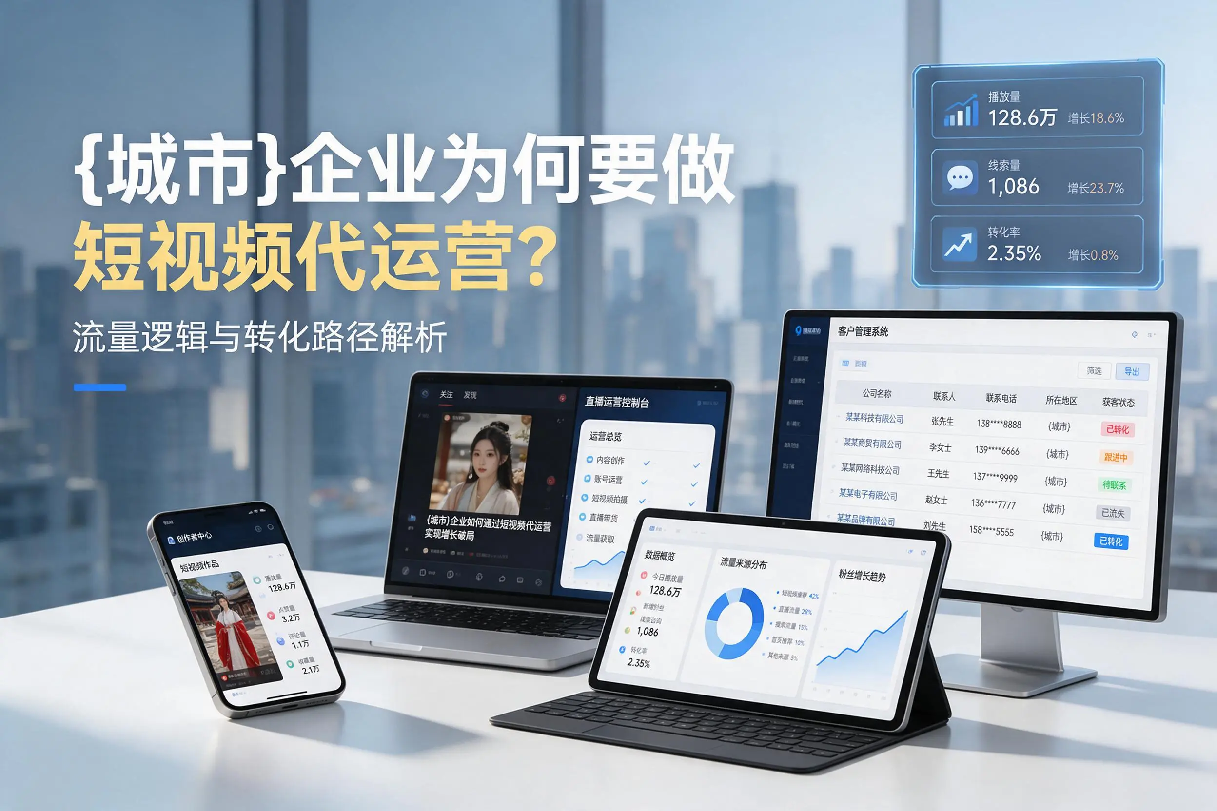 玉林企业为何要做短视频代运营?流量逻辑与转化路径解析
