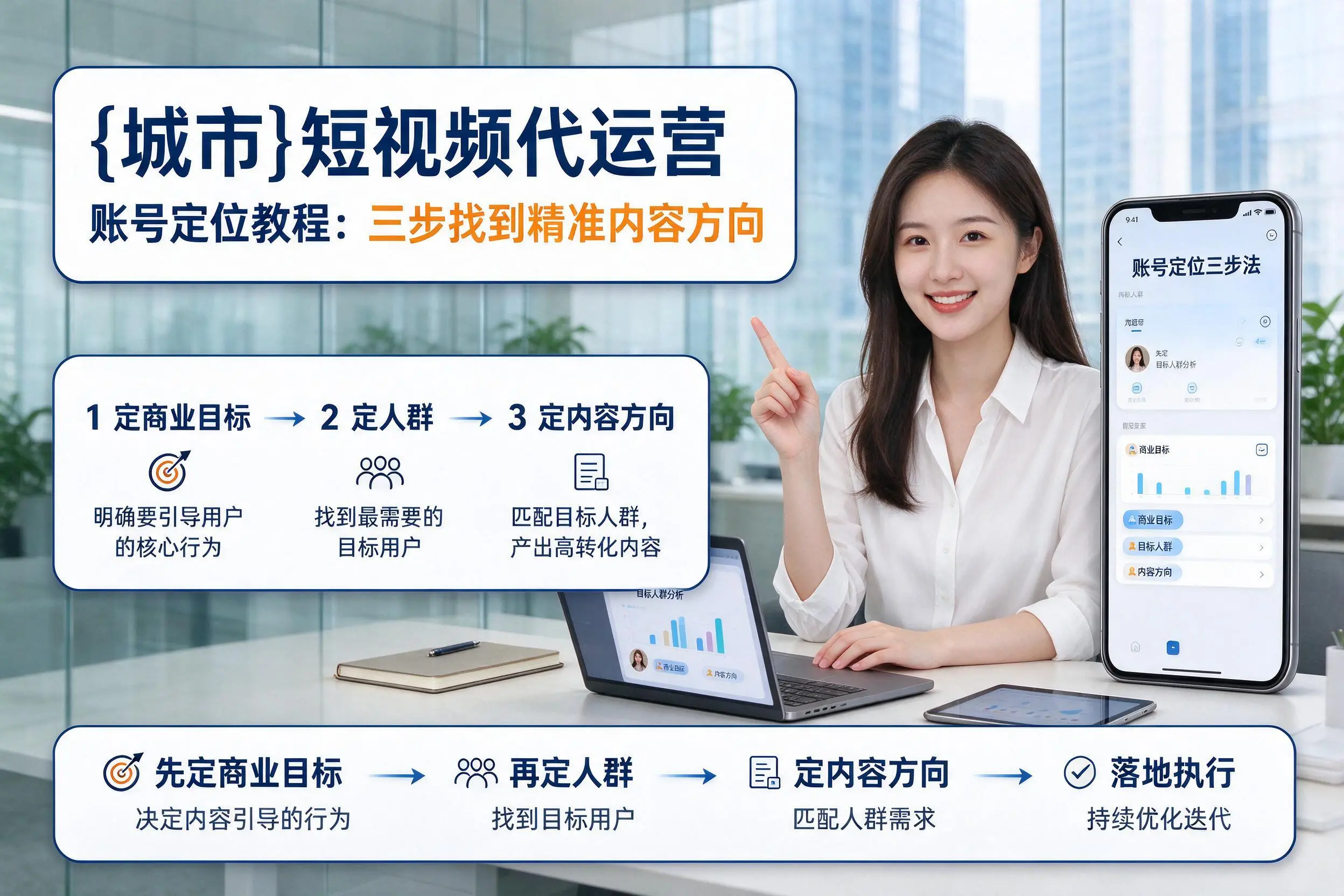 玉林短视频代运营账号定位教程：三步找到精准内容方向