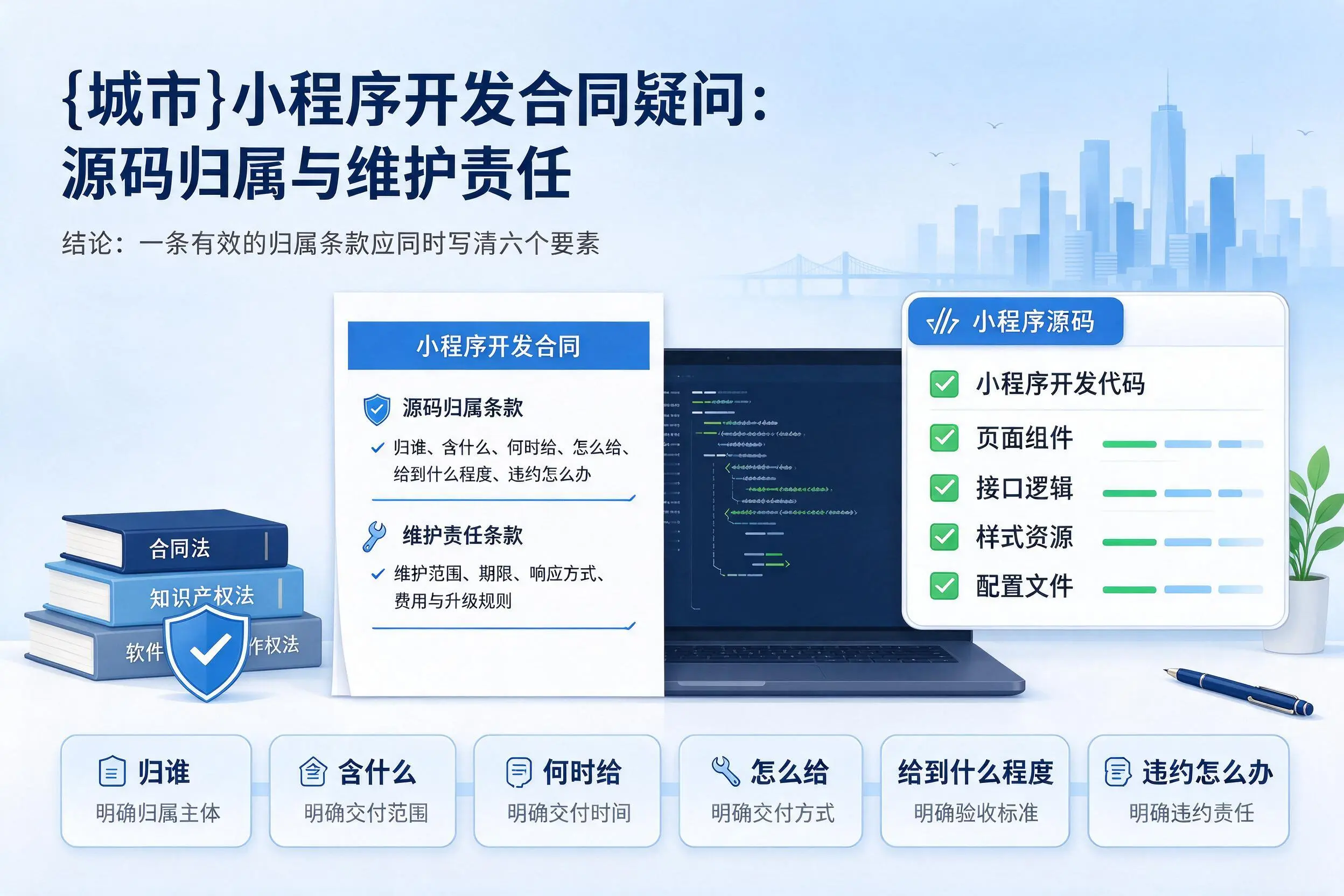 玉林小程序开发合同疑问：源码归属与维护责任