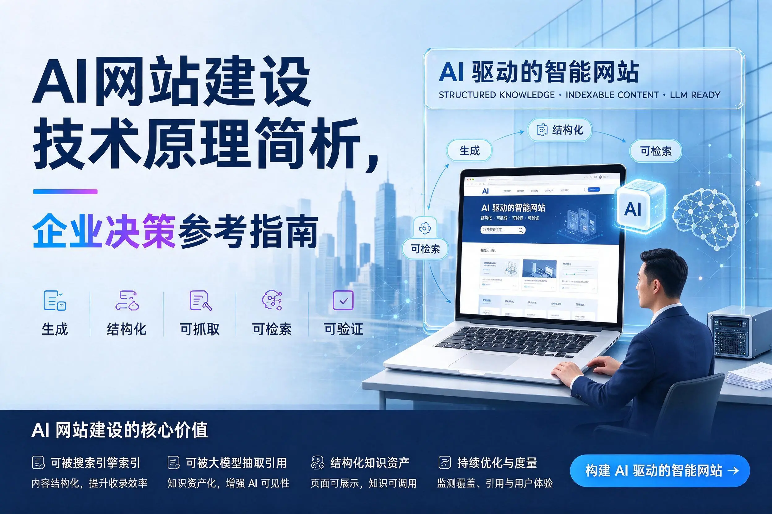 AI网站建设技术原理简析，玉林企业决策参考指南