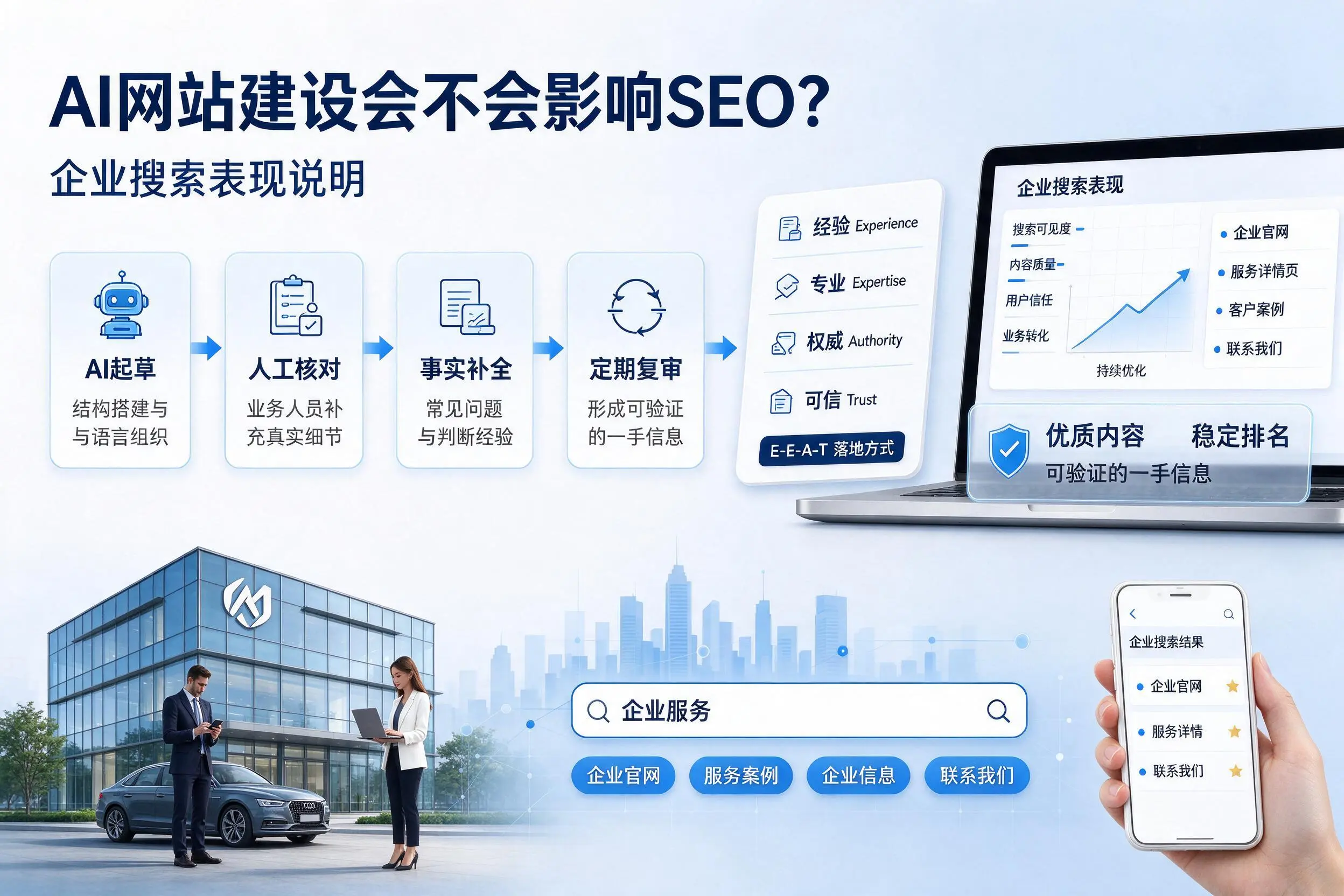 AI网站建设会不会影响SEO？玉林企业搜索表现说明
