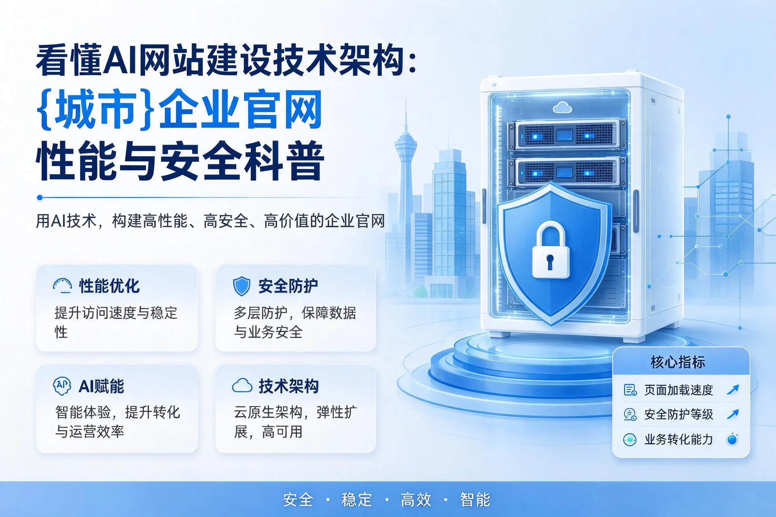 看懂AI网站建设技术架构：玉林企业官网性能与安全科普