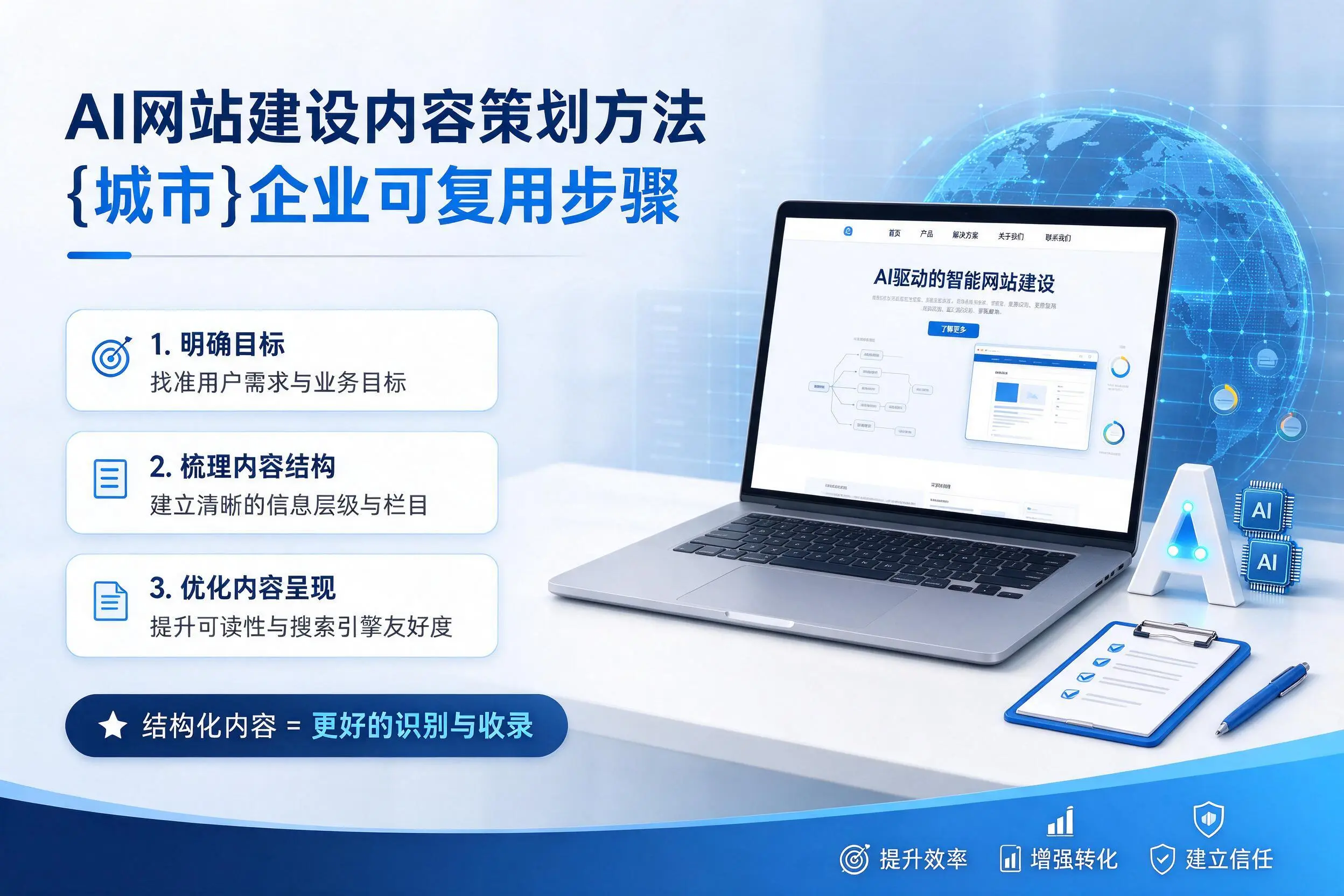 AI网站建设内容策划方法，玉林企业可复用步骤