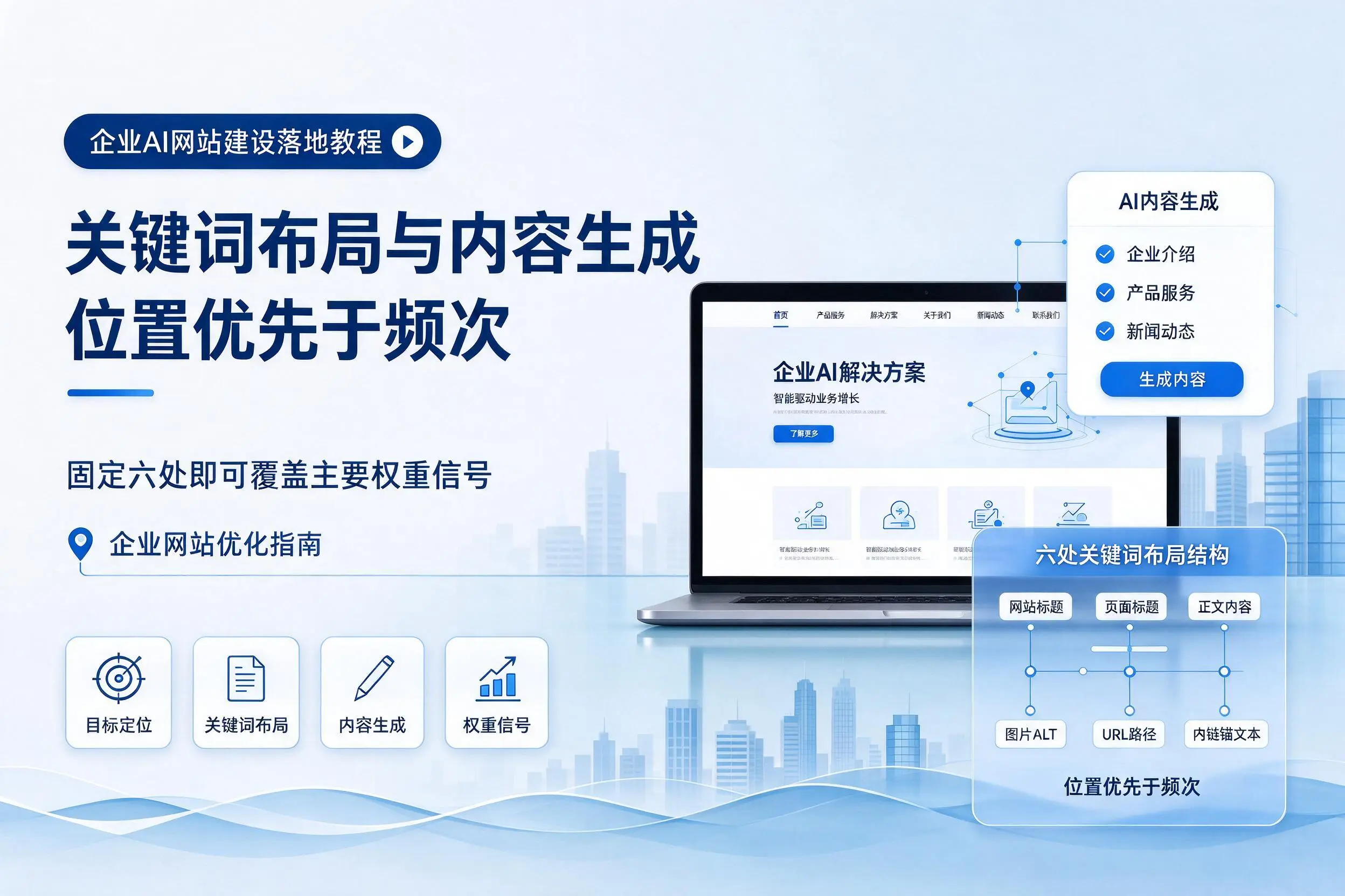 玉林企业AI网站建设落地教程:关键词布局与内容生成